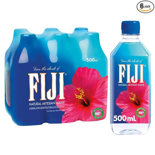 FIJI Natural Artesian Water 500 mL 6 pack