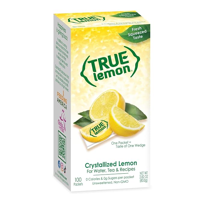 TRUE LEMON water enhancer 100 count bulk dispenser