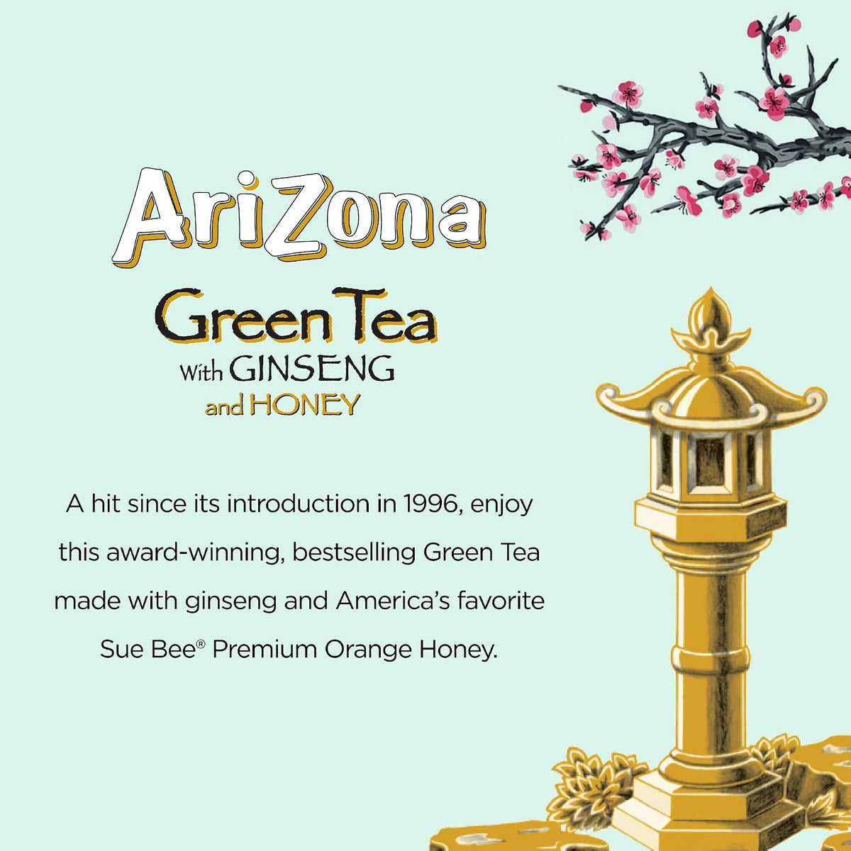 AriZona iced green tea with ginseng and honey