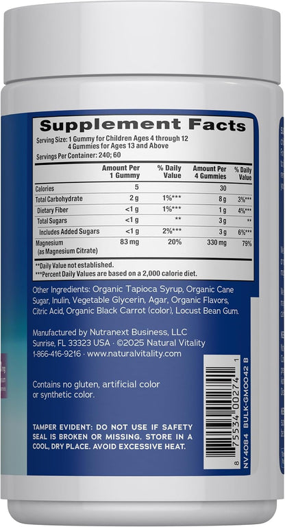 Raspberry lemon magnesium citrate gummies