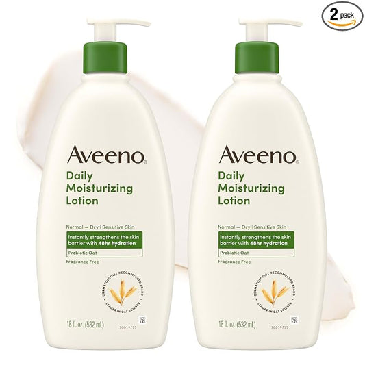 Aveeno Daily Moisturizing Body Lotion fragrance-free 2-pack