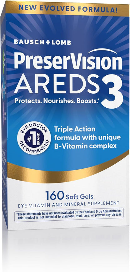 PreserVision AREDS3 AREDS2 formula eye supplement