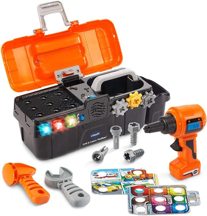 VTech Drill and Learn Toolbox orange toddler toy