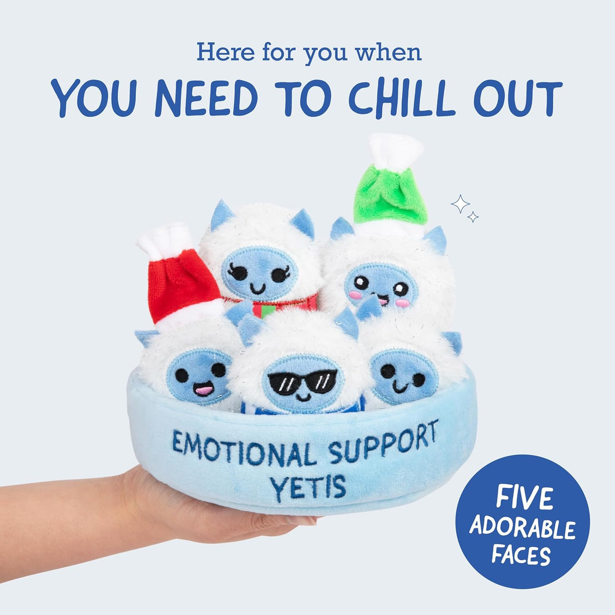 Funny plush yeti gift for coworkers and friends