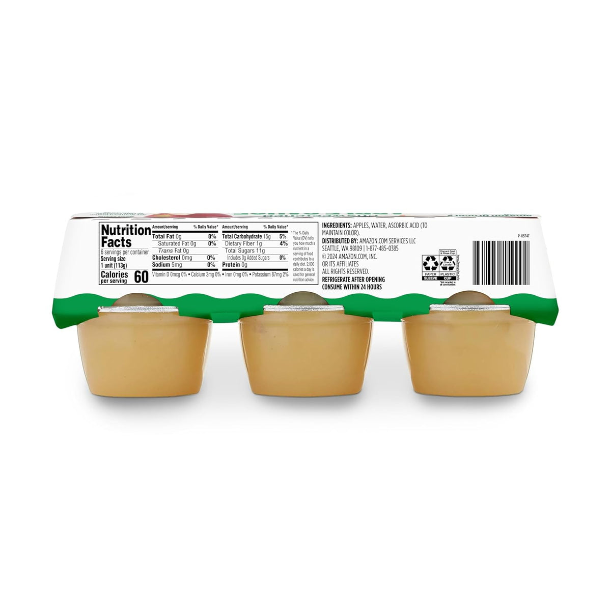 Amazon Grocery applesauce cups pantry snack