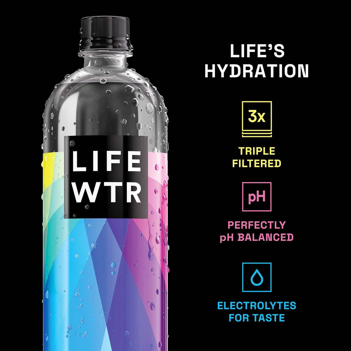 LIFEWTR bottled water for everyday hydration