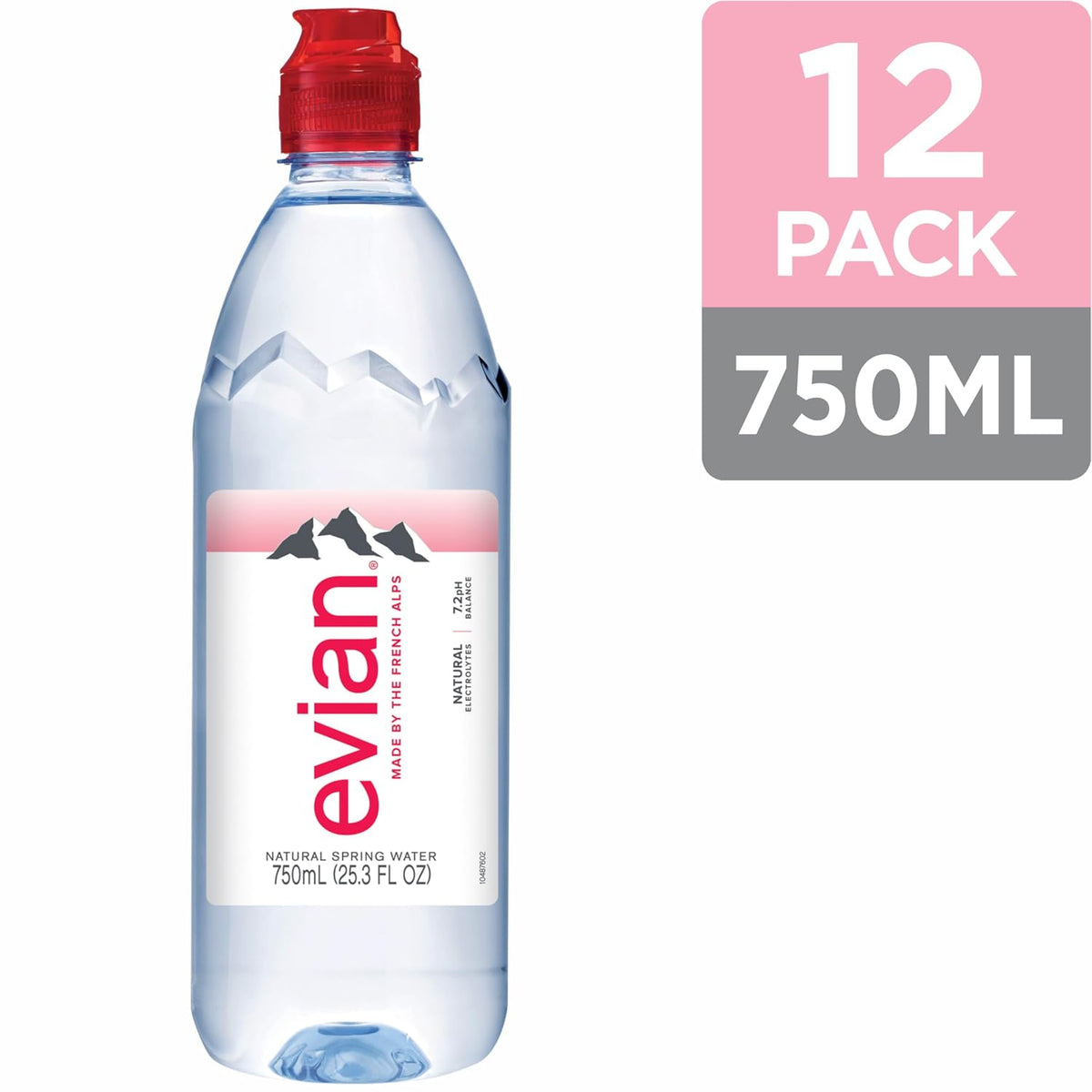 evian Natural Spring Water 12 pack bottled water