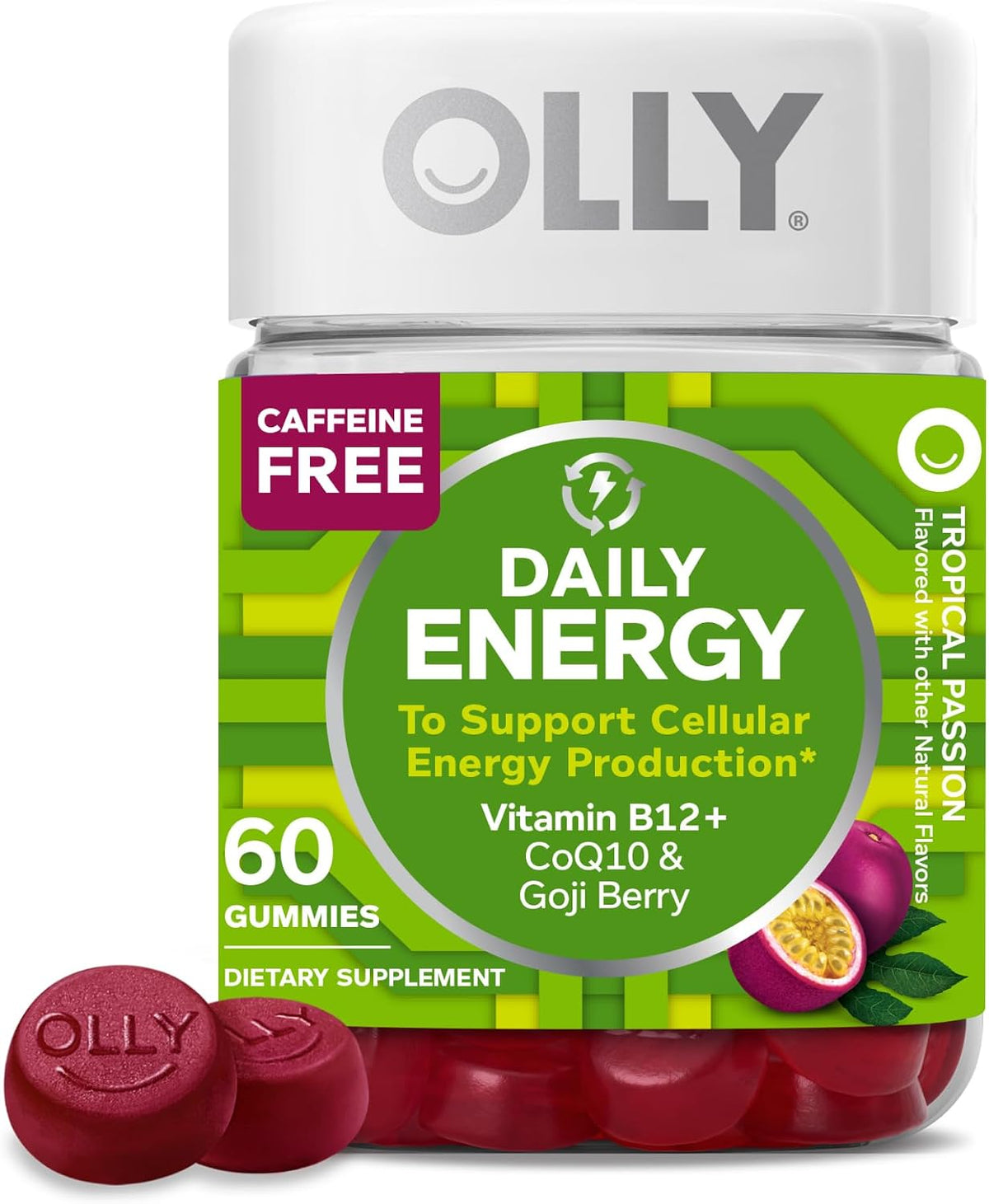 OLLY energy gummies with Vitamin B12 and CoQ10