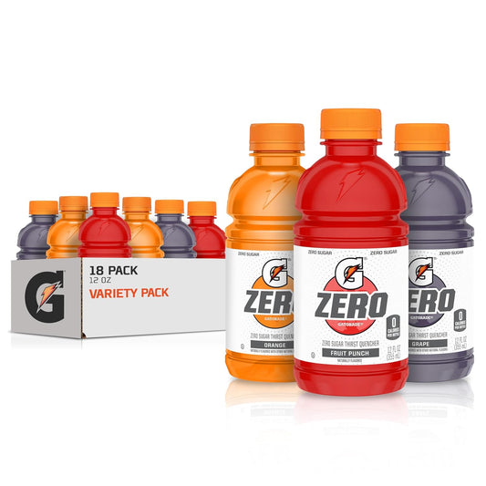 Gatorade Zero Fruit Punch Orange Grape sports drinks