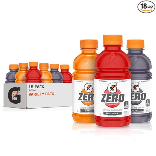 Gatorade G Zero sports drink variety pack 18 bottles