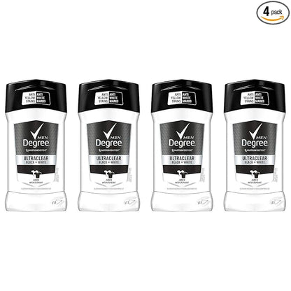 Degree Men UltraClear Black and White antiperspirant 4 count