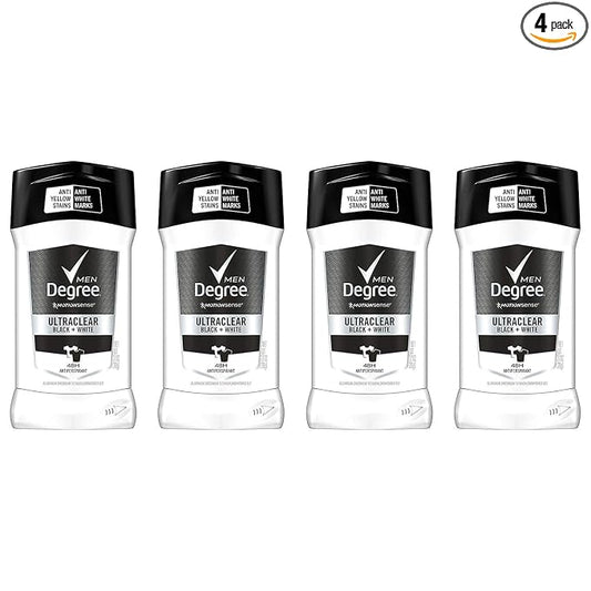 Degree Men UltraClear Black and White antiperspirant 4 count