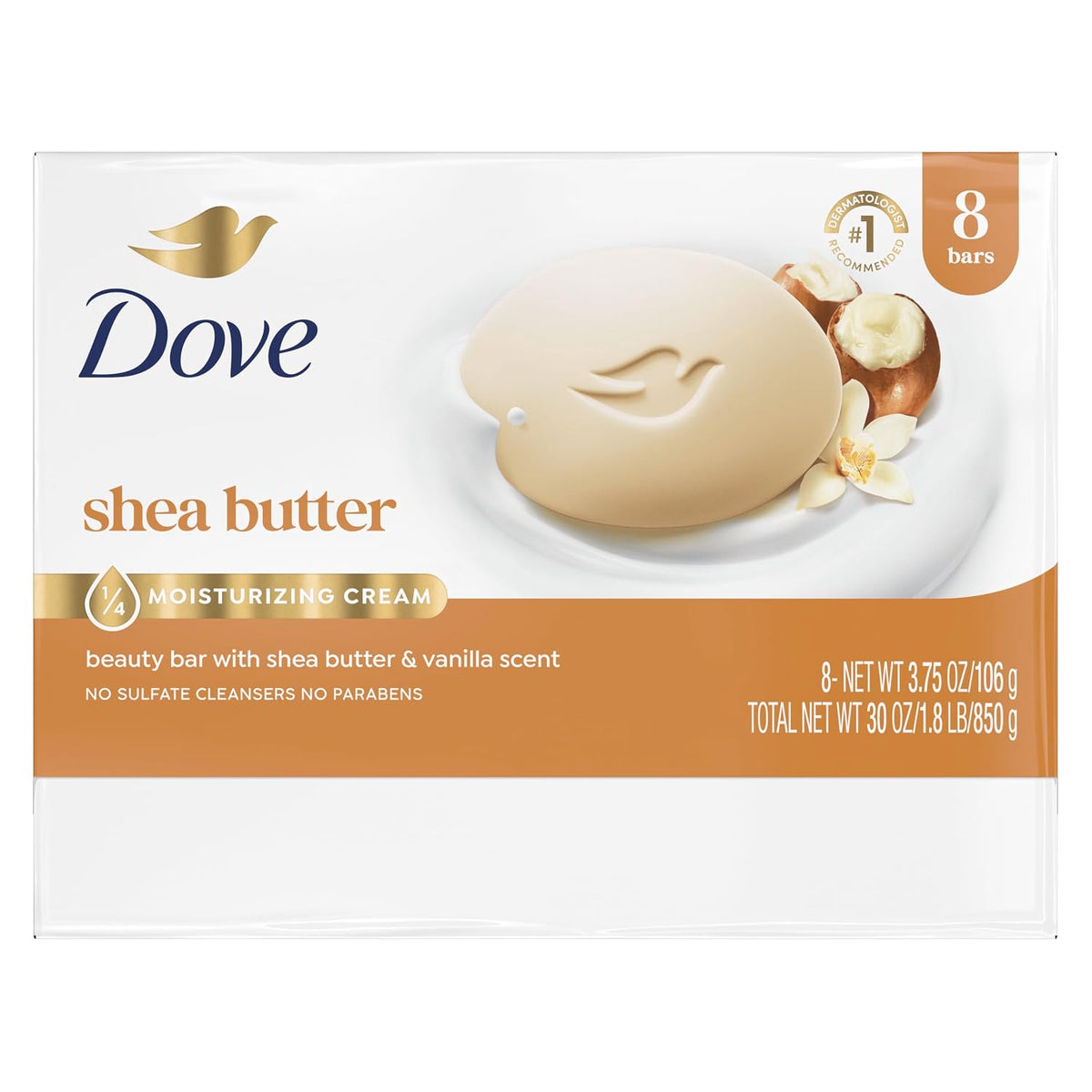 Dove moisturizing beauty bar for face hands and body