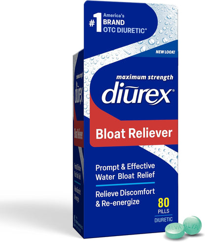 Diurex Ultra water bloat relief pills packaging