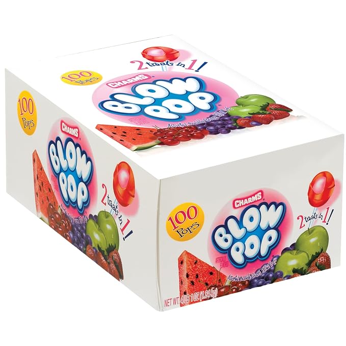 Tootsie Roll Charms Blow Pop lollipops 100 count box