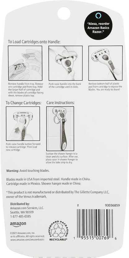 Amazon Basics extra smooth razor with moisturizing strips