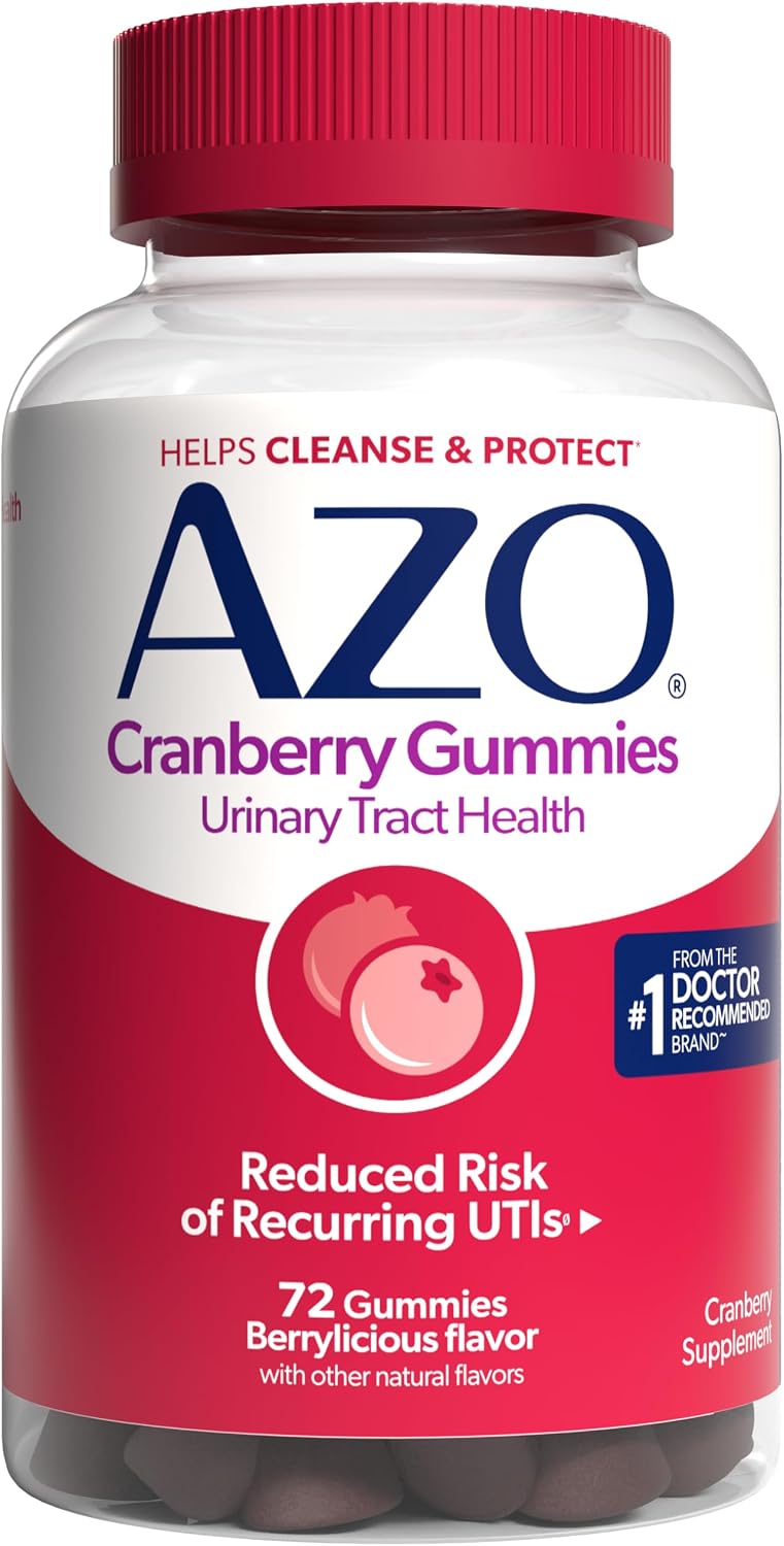 AZO cranberry supplement gummies for women and men