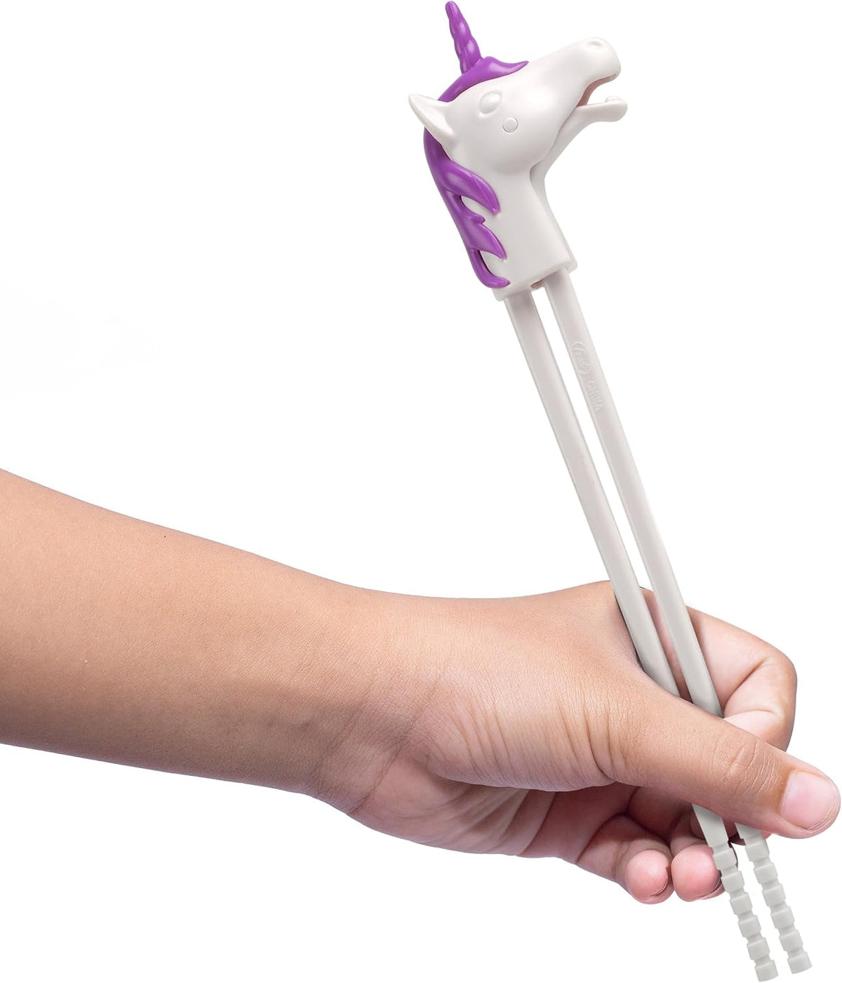 Reusable unicorn chopsticks made from food-safe ABS plastic