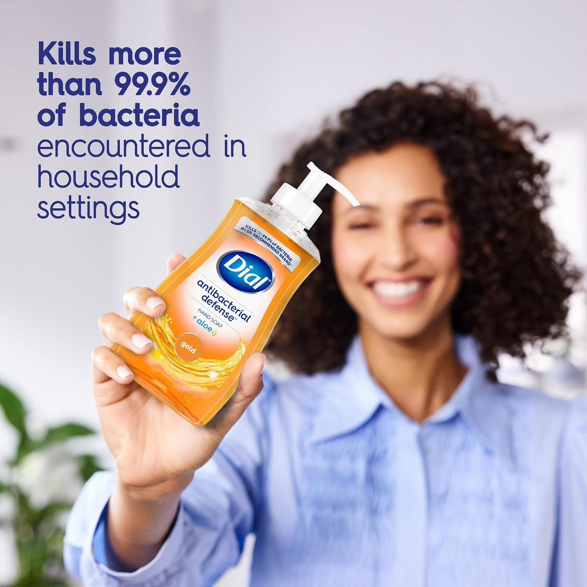 Dermatologist-tested Dial hand soap pump bottle