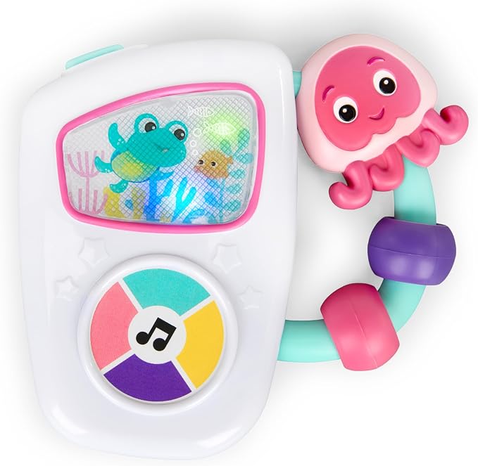 Baby Einstein handheld musical toy with colorful lights