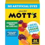 Mott's fruit snacks individual pouches for lunch boxes