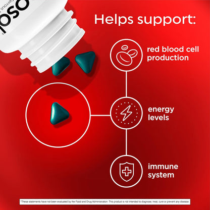 Feosol 65mg elemental iron supplement packaging