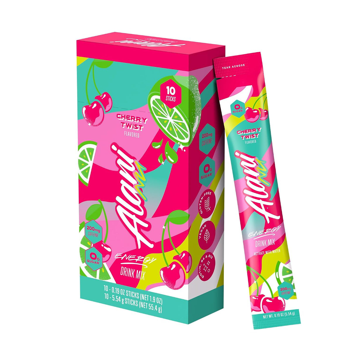 Alani Nu Cherry Twist on-the-go energy sticks