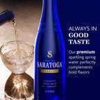 Saratoga recycled PET plastic water bottles