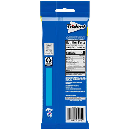 Trident Original sugar-free chewing gum packaging