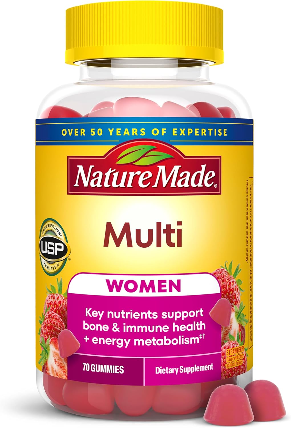 Nature Made multivitamin gummies for women front label