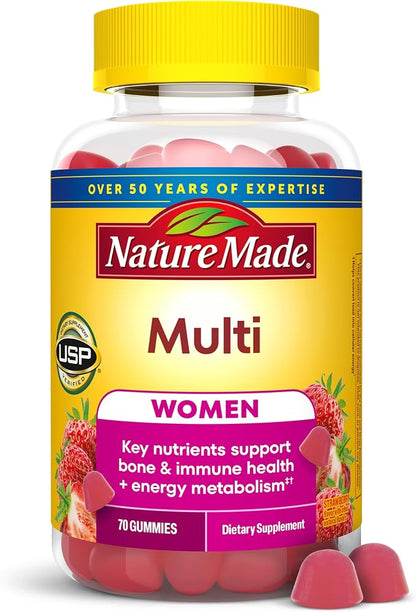 Nature Made women’s multivitamin gummies 70 count bottle