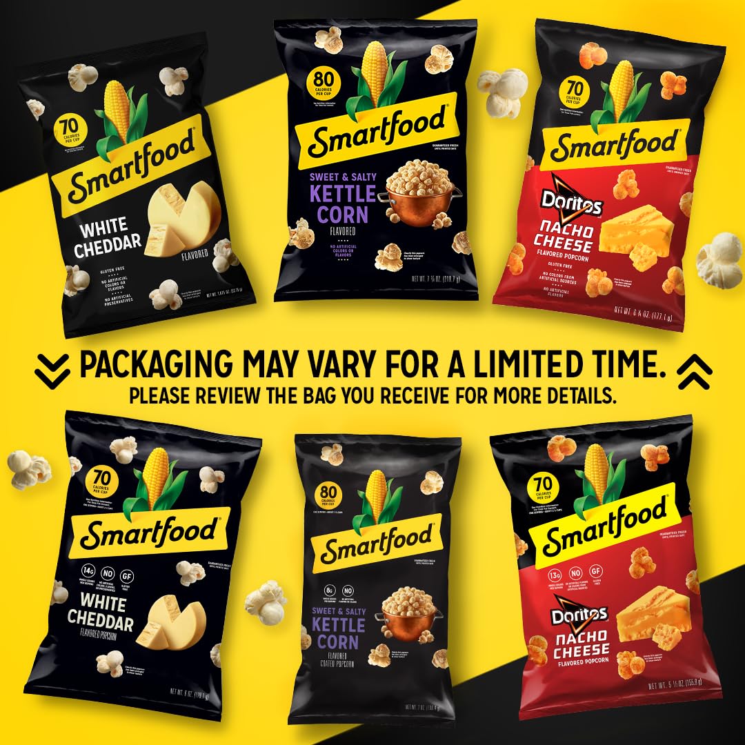 Smartfood popcorn single serve snack pack
