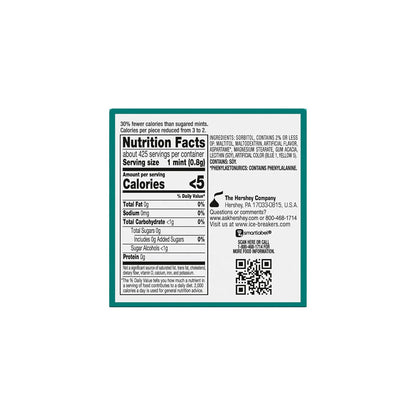 ICE BREAKERS 1.5 oz wintergreen mint tin pack