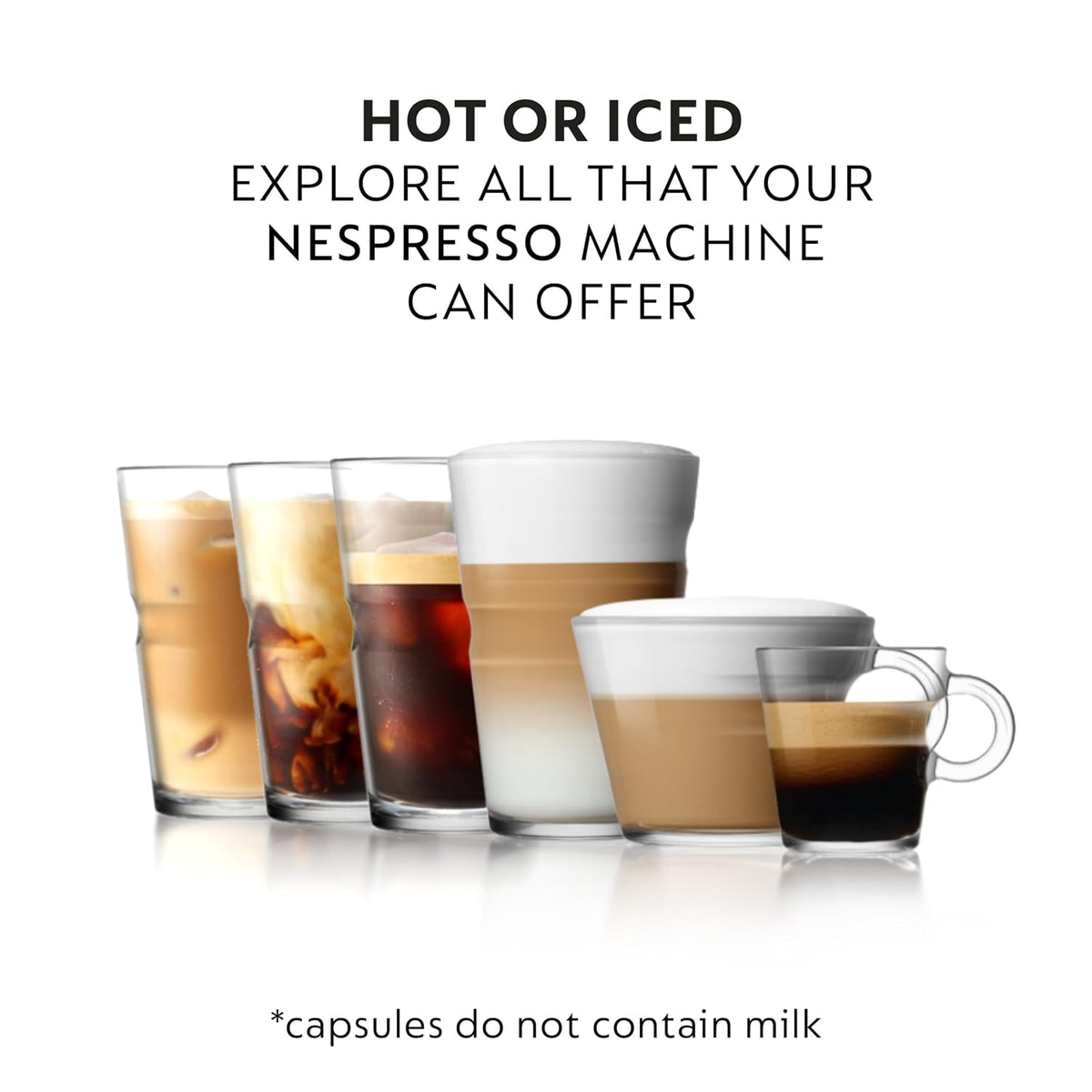 50-count Nespresso coffee pods for everyday brewing