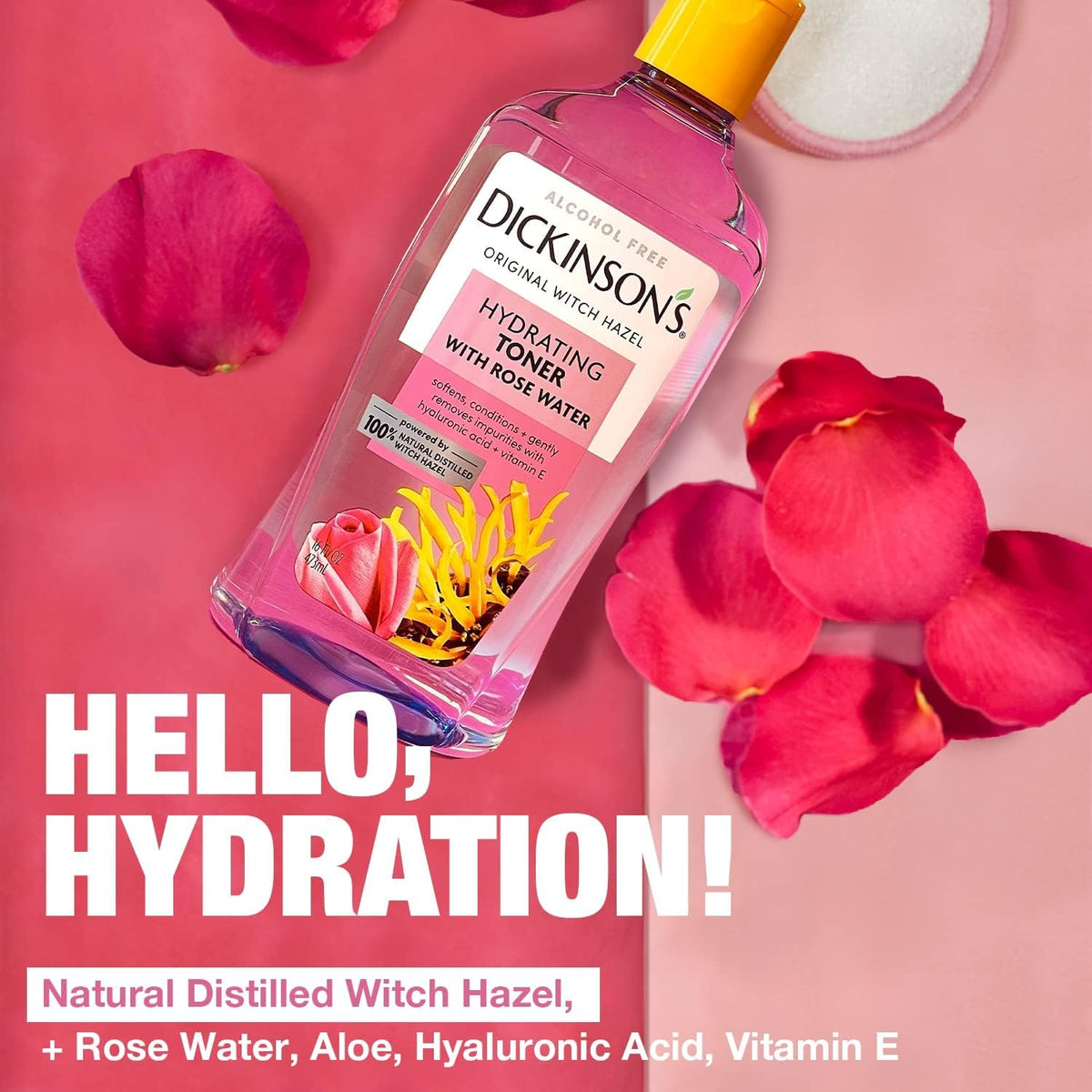 Rosewater facial toner for all skin types