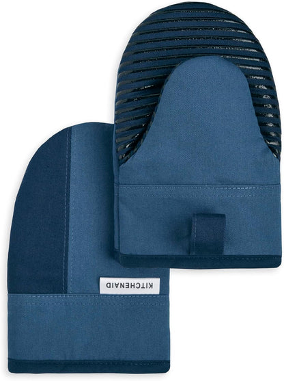 KitchenAid Beacon two-tone Navy/Ink mini oven mitts