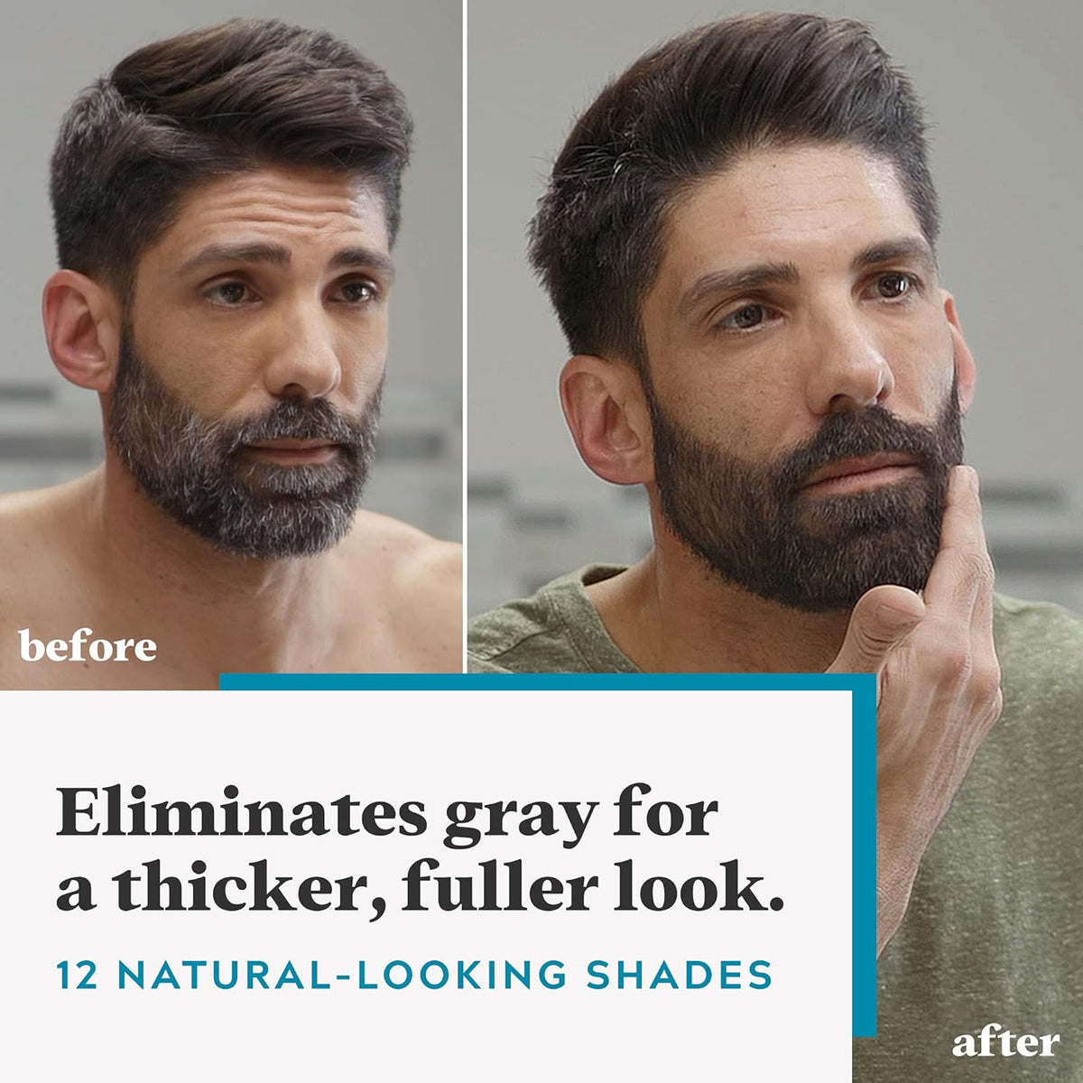 Just For Men brush-in gel facial hair color box
