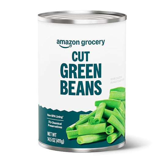 Amazon Grocery cut green beans, 14.5-ounce can