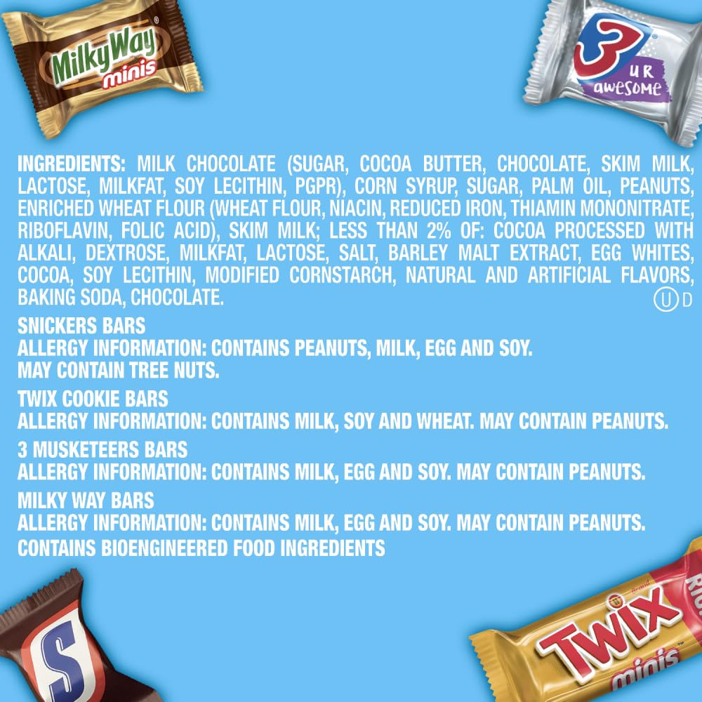Sharing size chocolate candy bars for game day