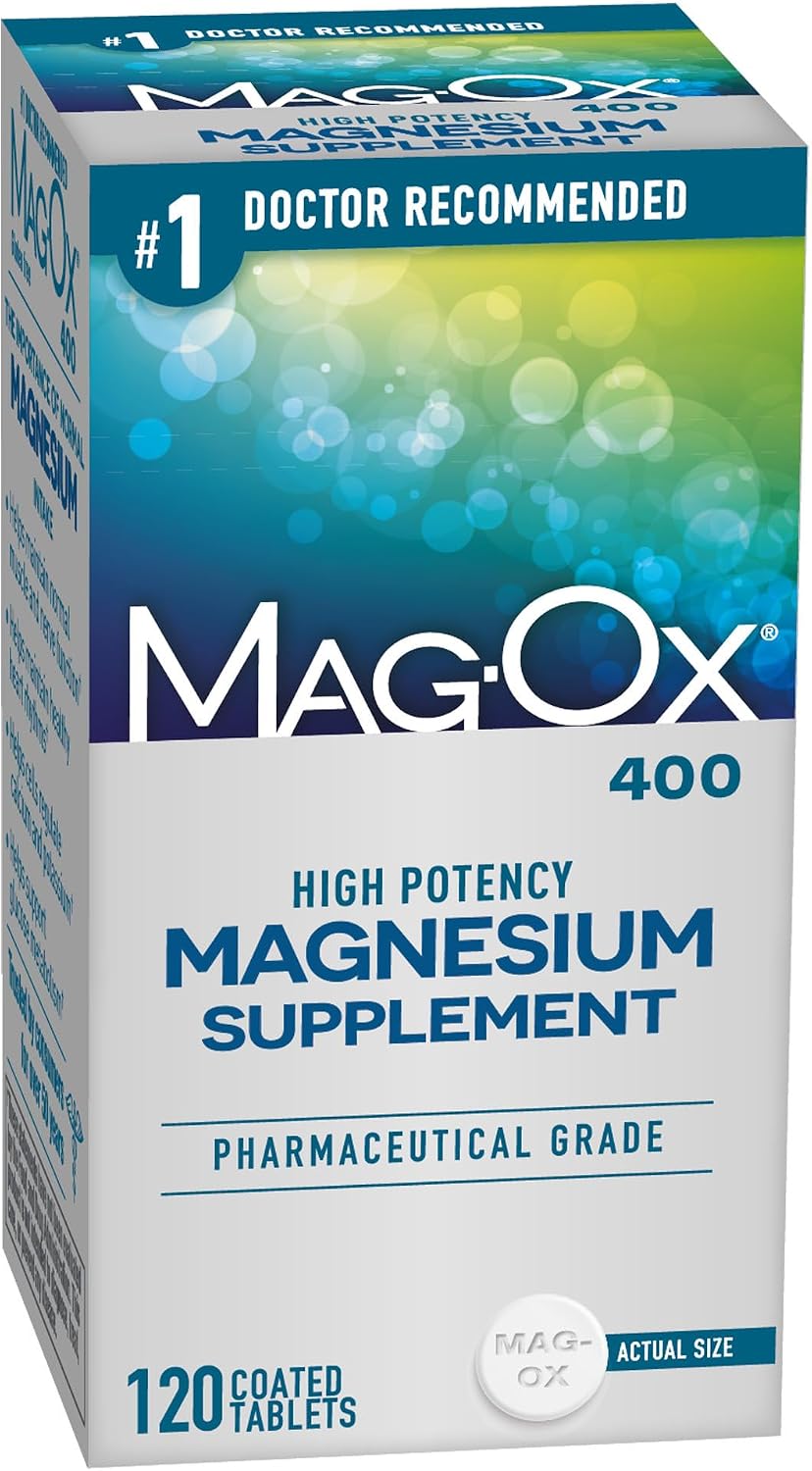 Mag-Ox 400 magnesium oxide tablets front label