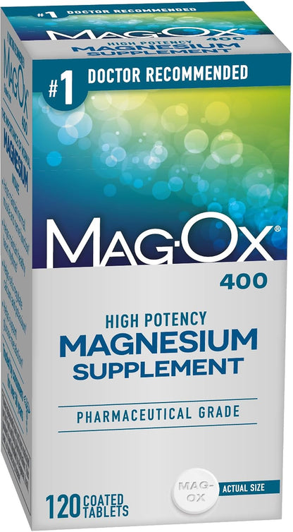 Mag-Ox 400 magnesium oxide tablets front label