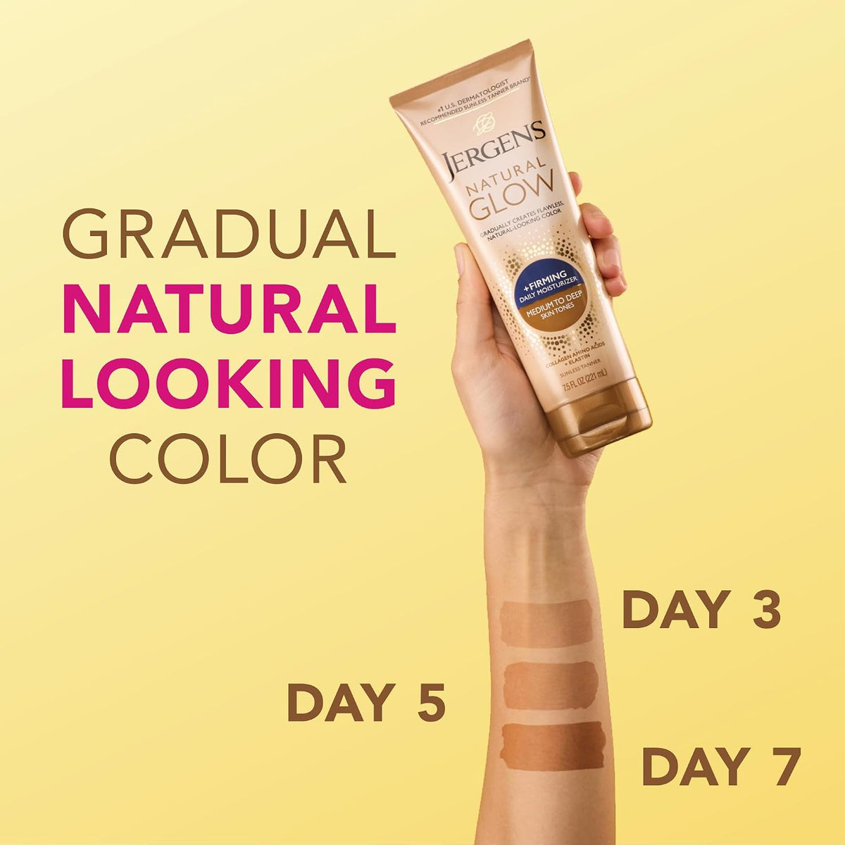 Jergens Natural Glow daily body moisturizer packaging