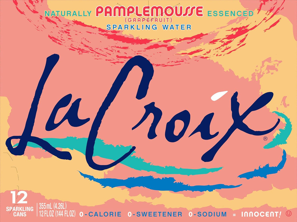 La Croix zero calorie grapefruit sparkling water