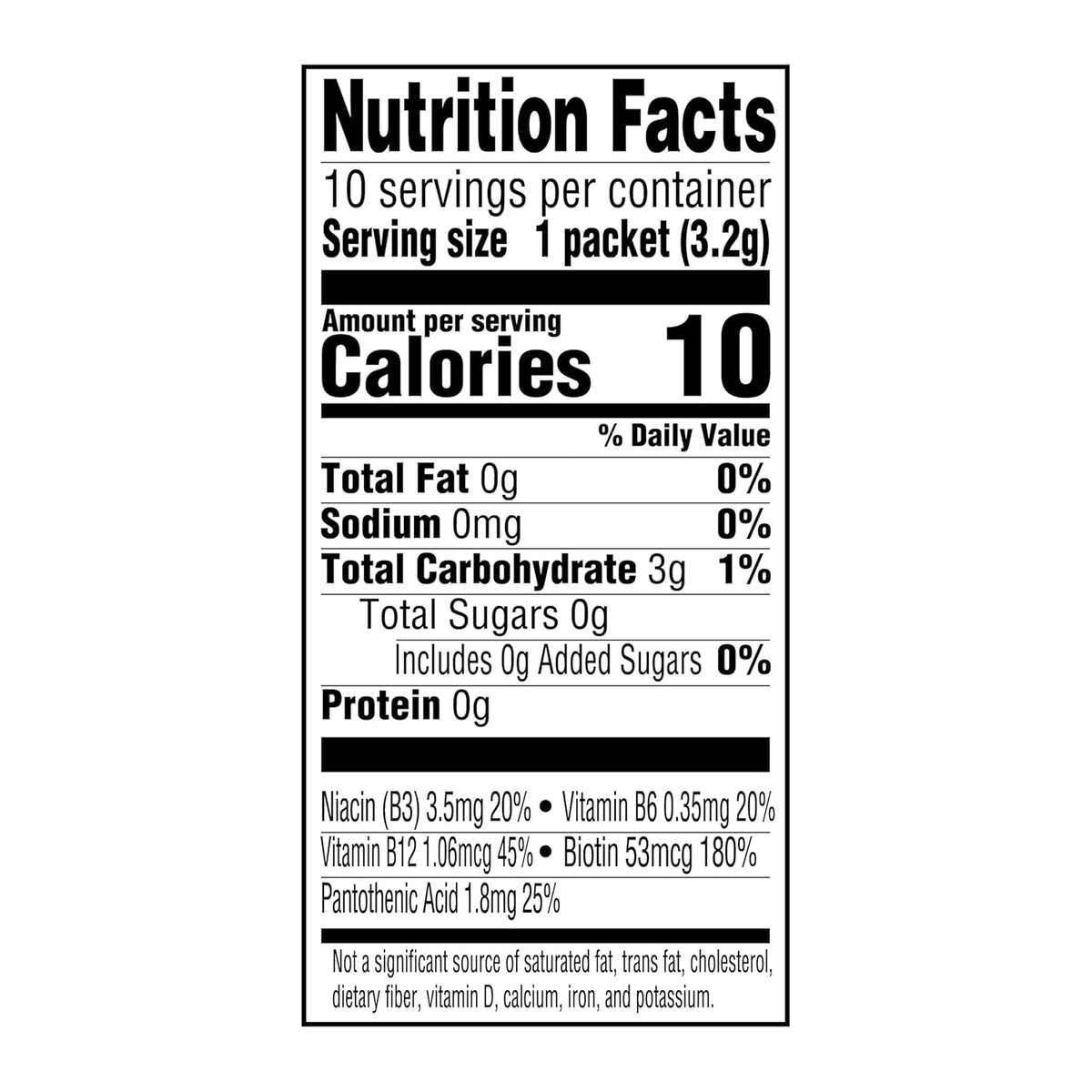 Low calorie strawberry powdered drink mix by Happy Belly
