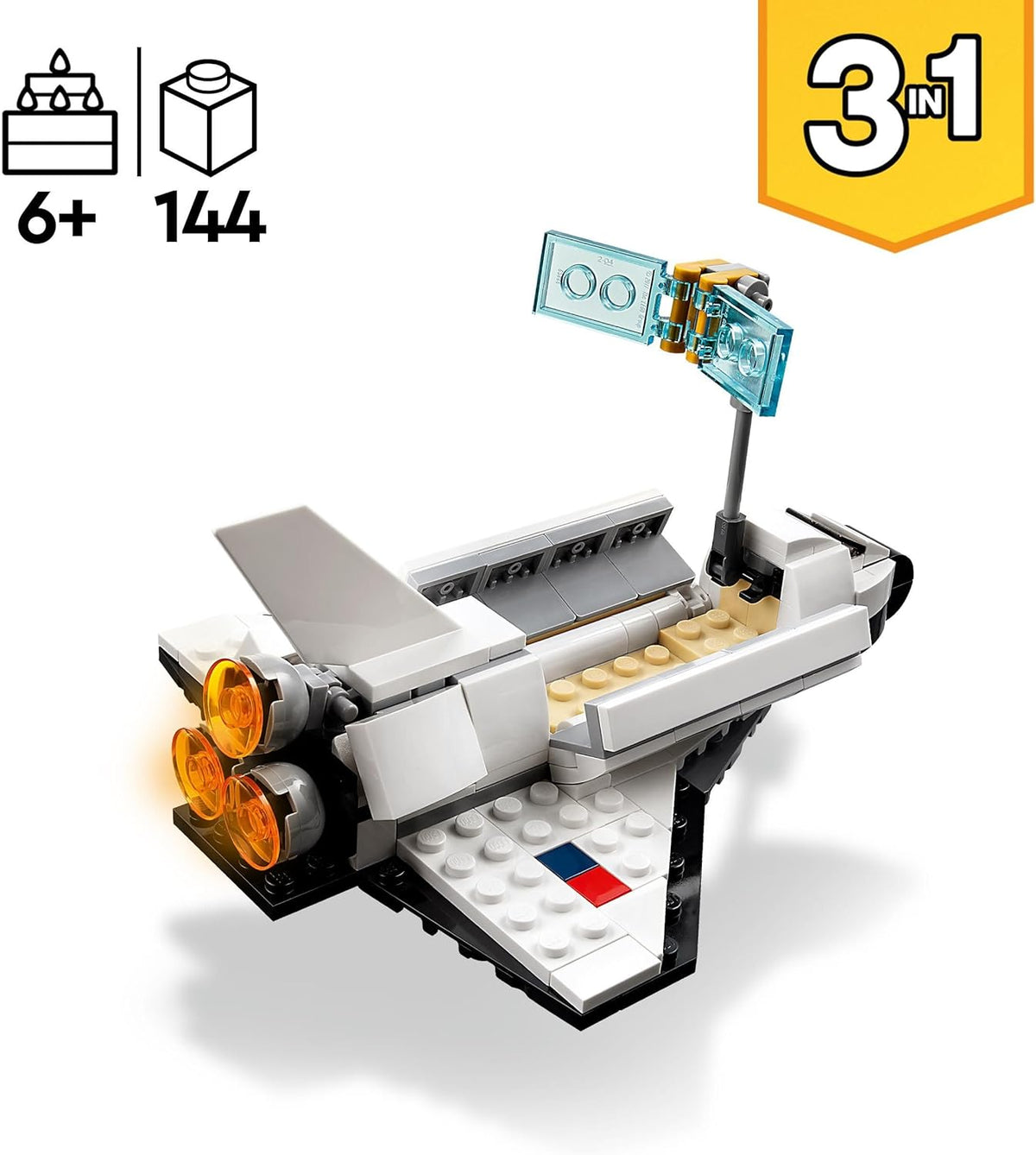 LEGO 31134 space toys building set with satellite
