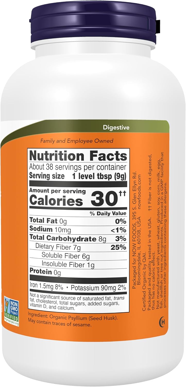Organic psyllium husk powder for regularity support