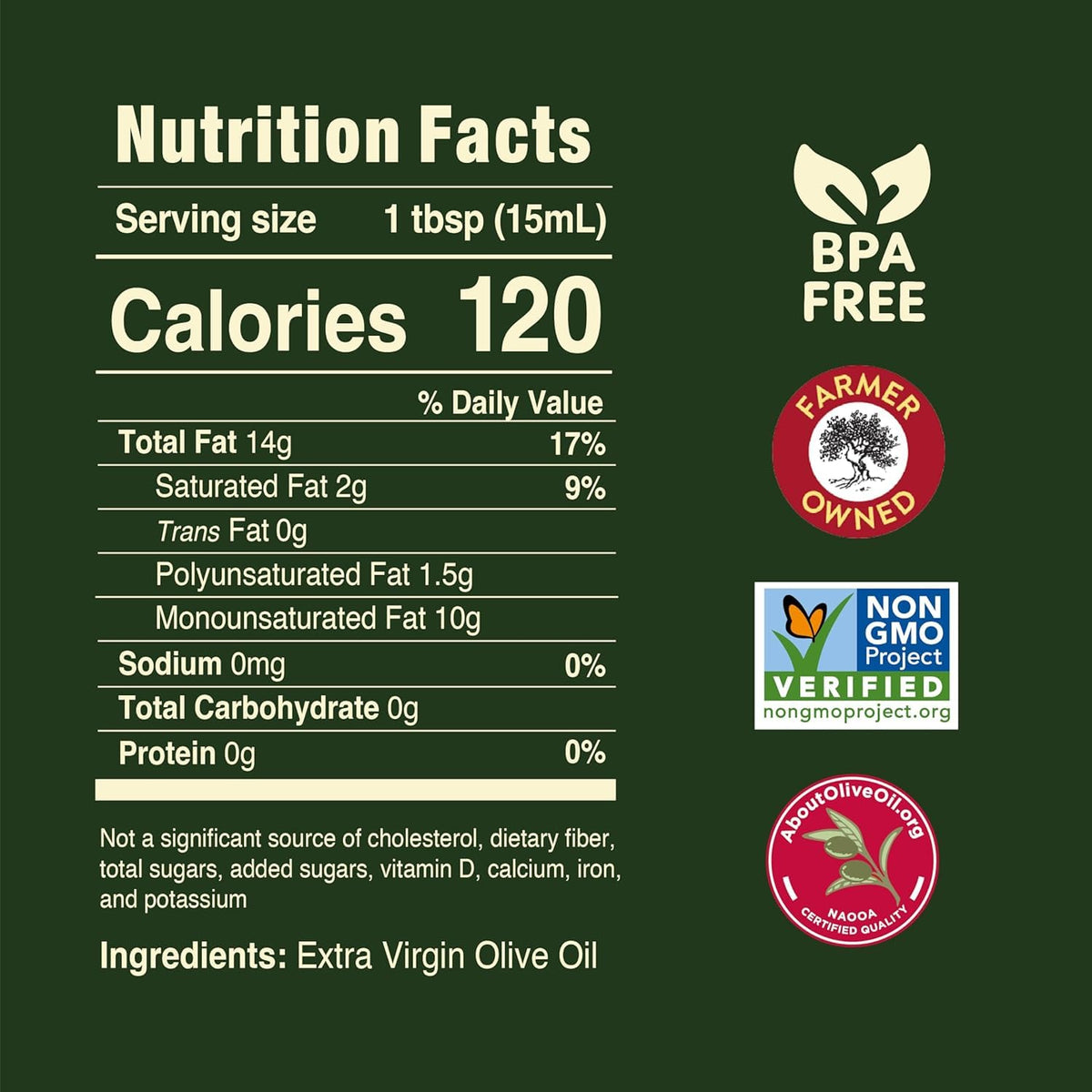 Imported first cold pressed Pompeian olive oil