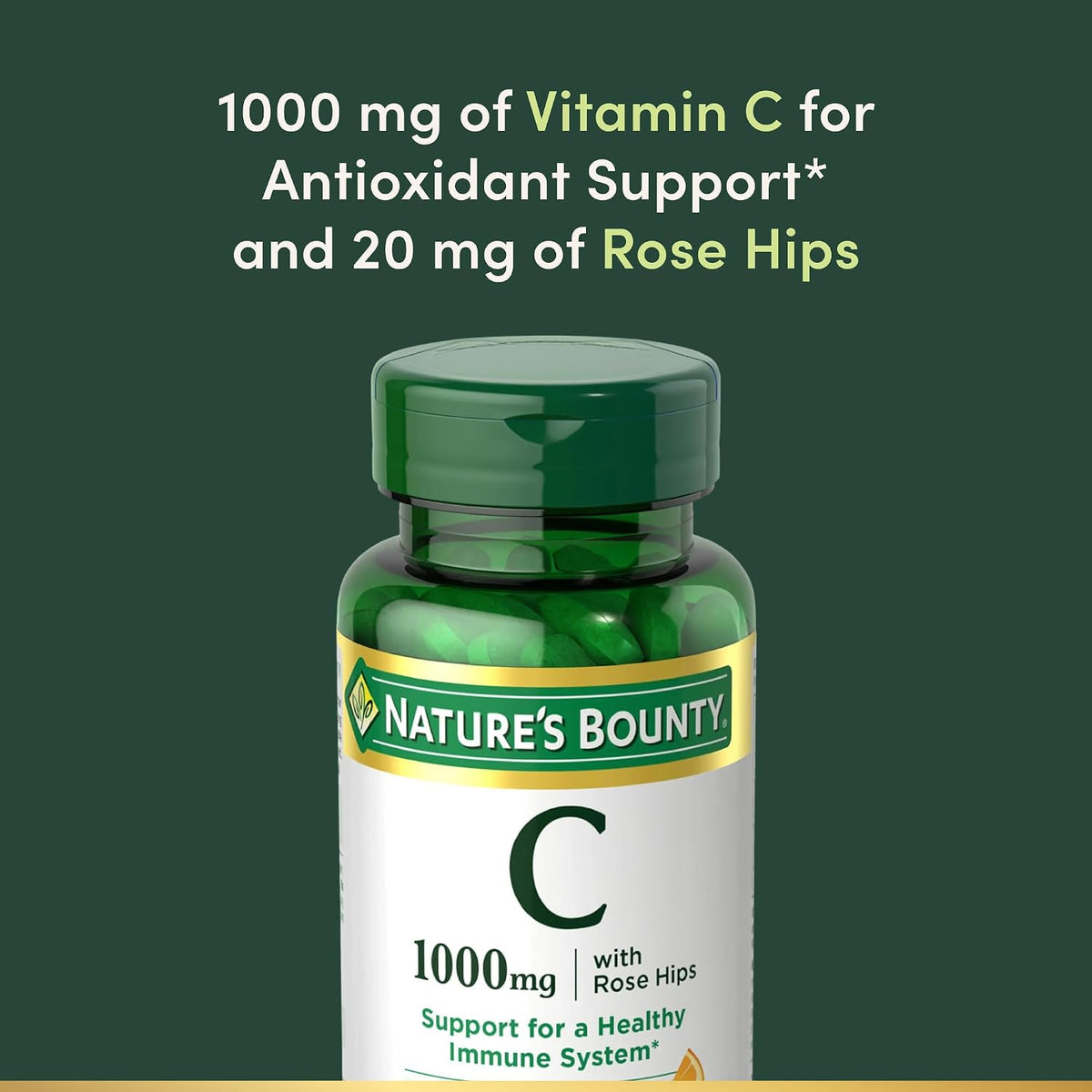 Nature's Bounty immune support Vitamin C caplets