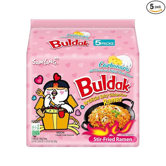 SAMYANG Buldak Carbonara hot chicken ramen 5-pack