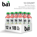 Bai São Paulo Strawberry Lemonade, 12-pack of 18-fluid-ounce bottles